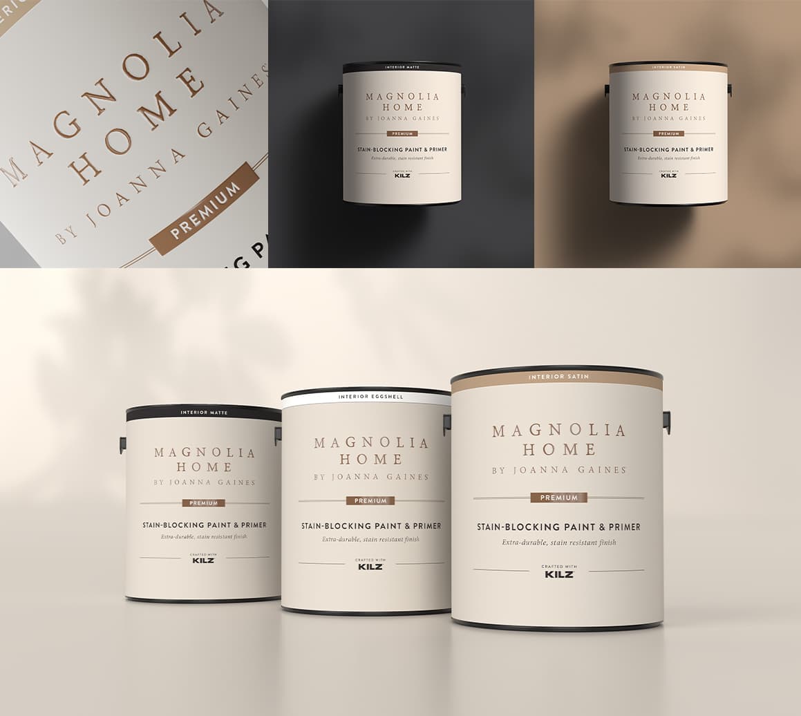 MAGNOLIA HOME BY JOANNA GAINES® Premium Paint Packaging