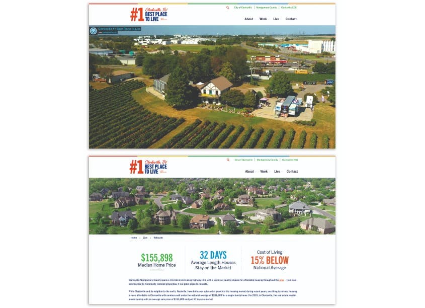 Best Place to Live Website Design