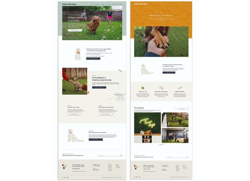 Peace Love Dogs Website