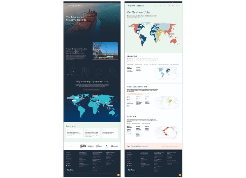 Norvic Shipping Website