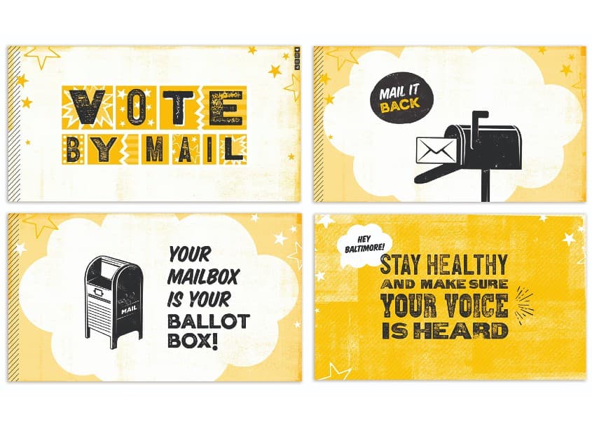 Baltimore Votes By Mail Motion Graphic