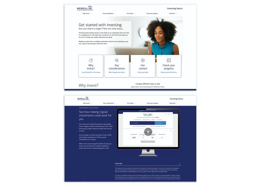 Merrill Investing Basics Microsite
