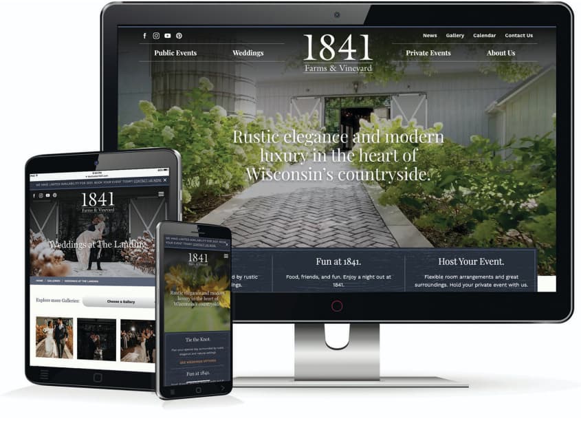 1841 Farms & Vineyard Website