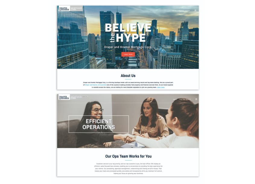 Draper and Kramer Recruiting Website