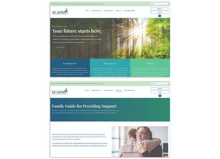 SCADD Website Design