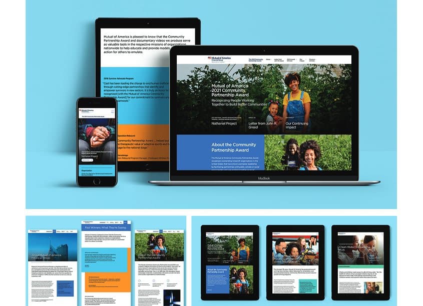 2021 Community Partnership Award Website