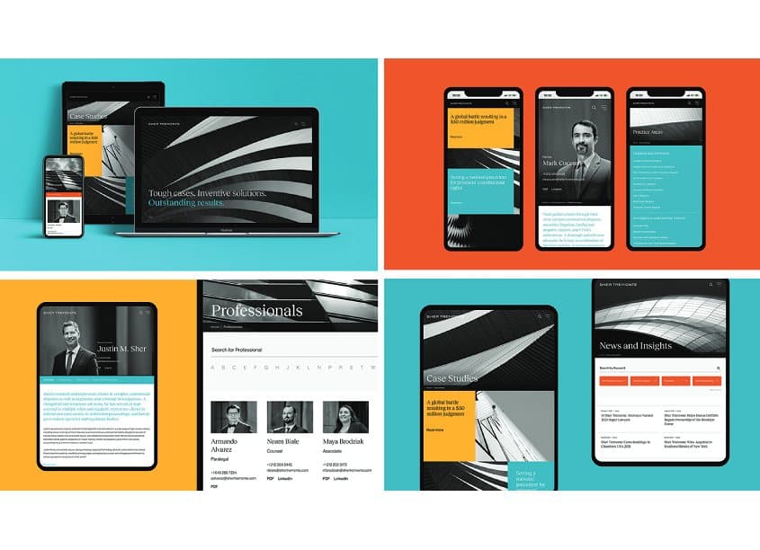 Sher Tremonte Law Firm Website