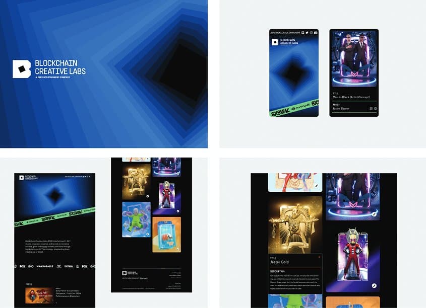 Blockchain Creative Labs Website