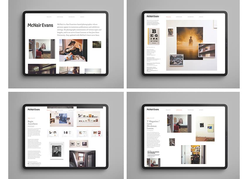McNair Evans Photography Website