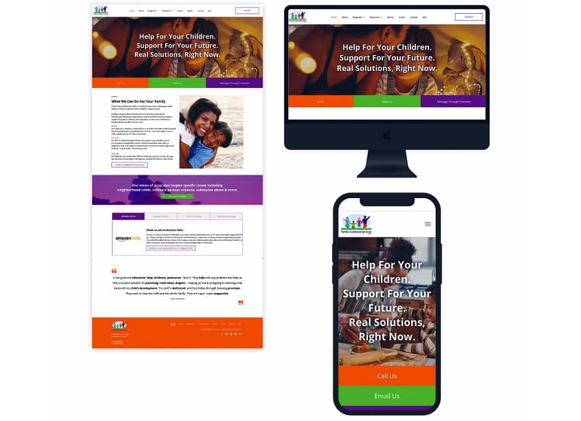 Family Centered Services of CT Website Design