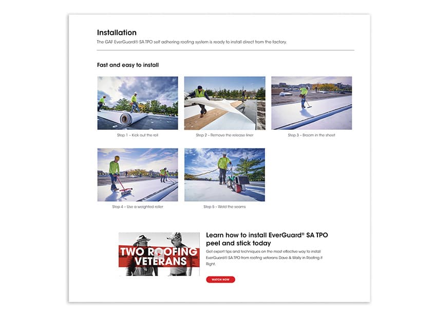 TPO Self Adhered Website