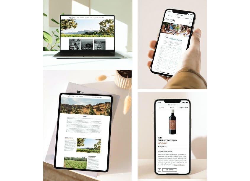 Clos du Val Website Design & Programming