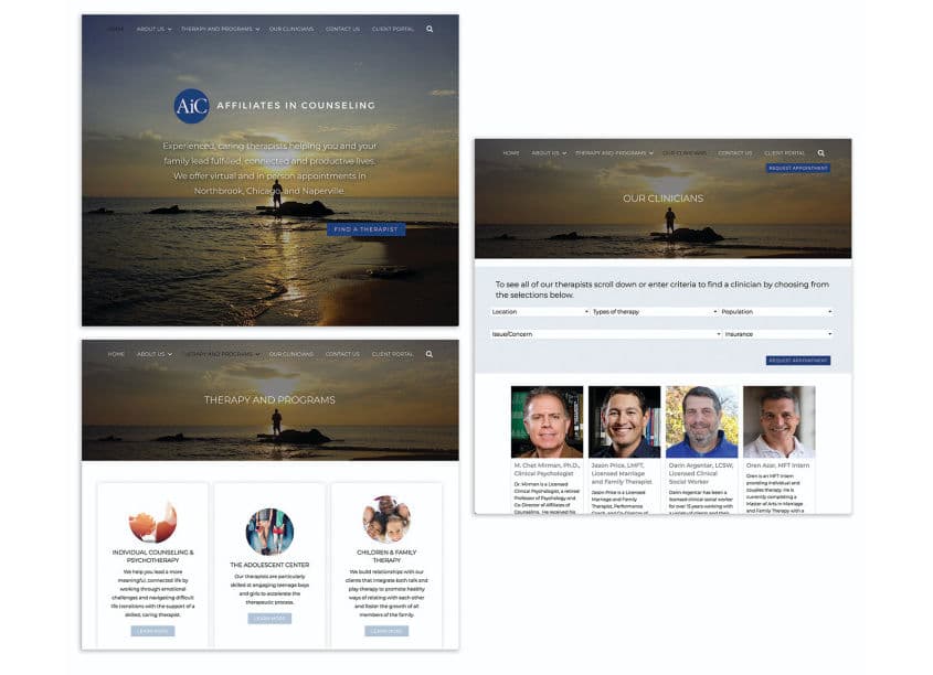 Affiliates In Counseling Website