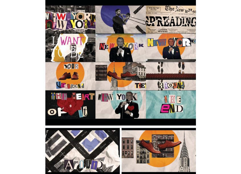 New York, New York Lyrics Video - Capturing The Essence of 1960s NY Through Collage Technique