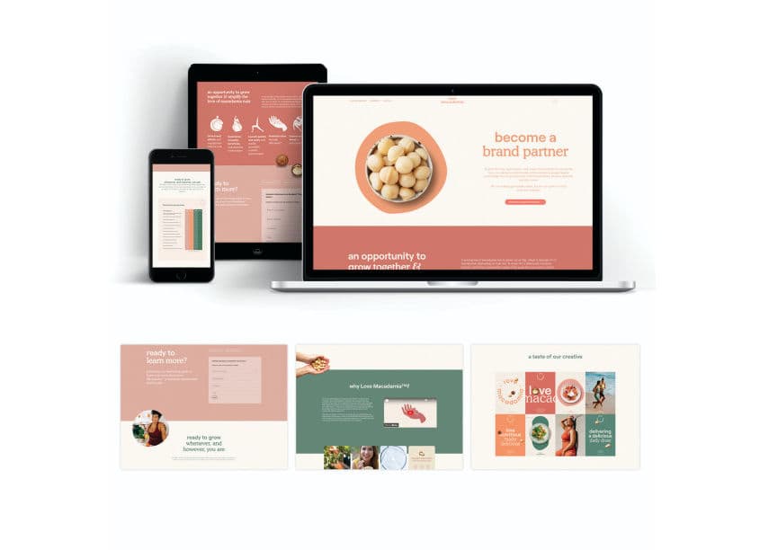 Love Macadamia Brand Partner Landing Page