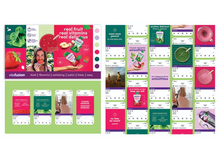 VitaFusion Smoothies Social Media Ads