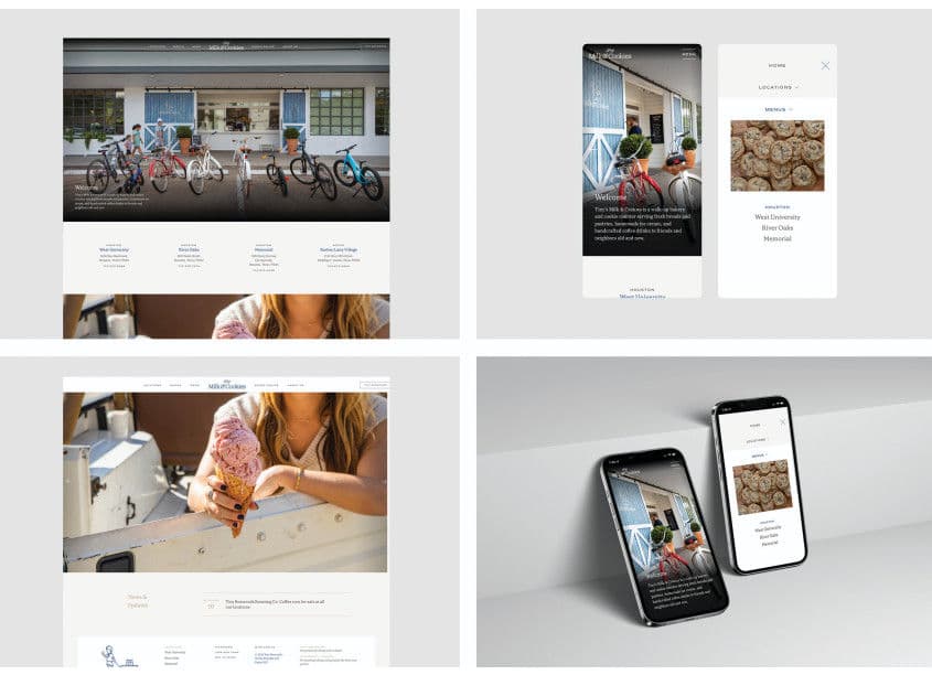 Tiny’s Milk & Cookies Website