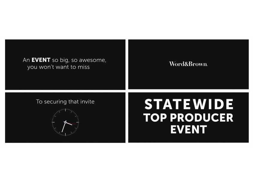 Top Producer Event Teaser Video Series