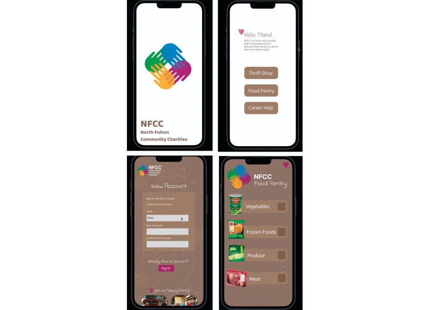 North Fulton Community Charities (NFCC) App Design