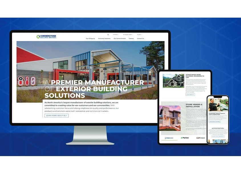 Cornerstone Building Brands Website Redesign