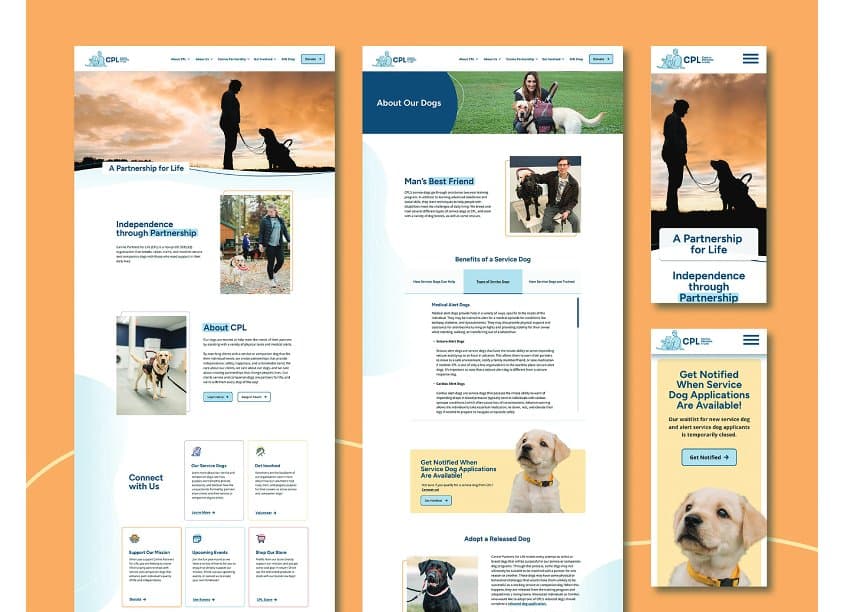 Canine Partners for Life Rebrand and Website Redesign