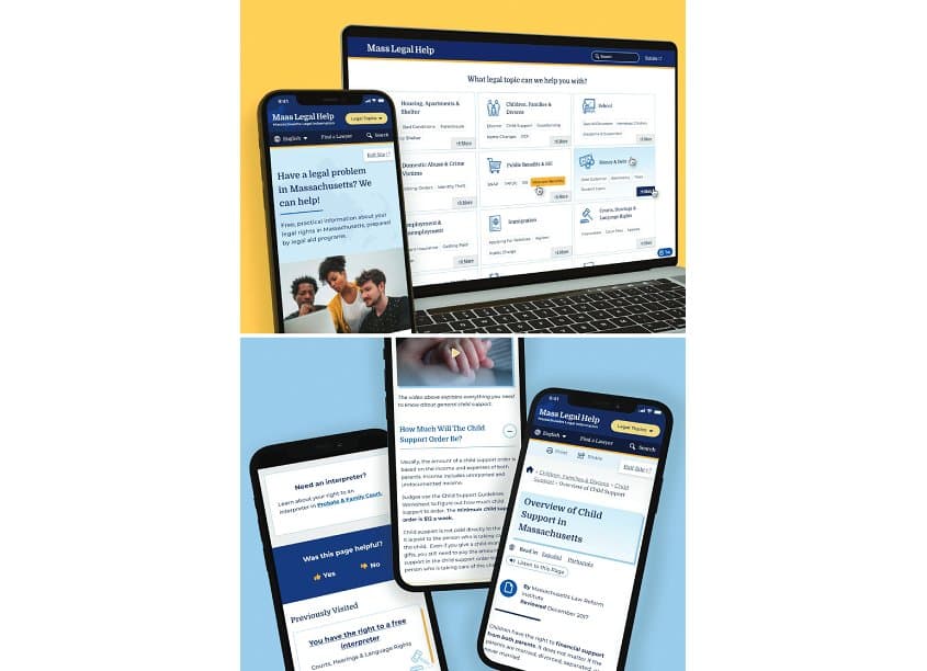 Mass Legal Help Website Redesign
