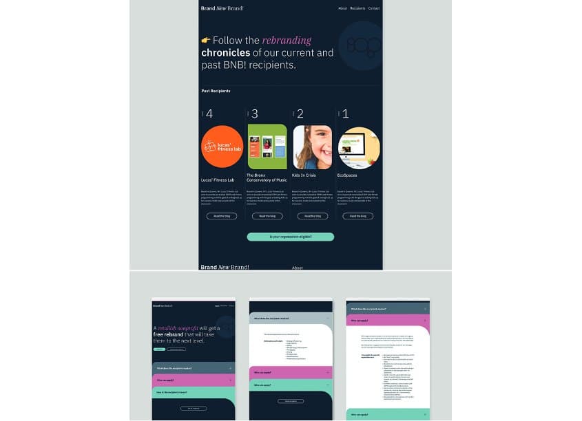 Brand New Brand! Microsite Design