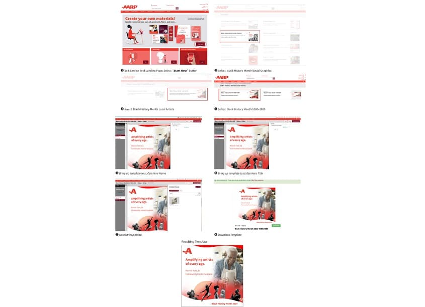 AARP Brand Creative Services Self-Service Tool BHM