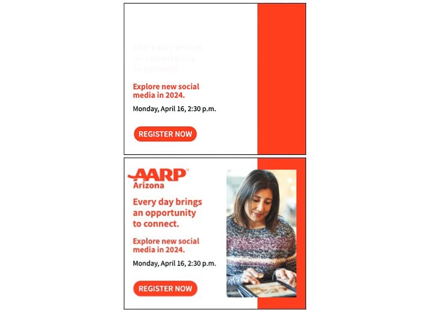 AARP State Event Animated Ad 300x250