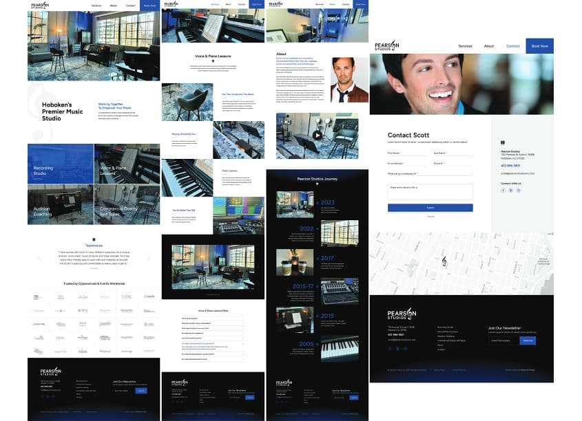 Pearson Studios Website Design