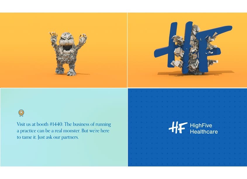 High Five Healthcare Tradeshow Digital Wall