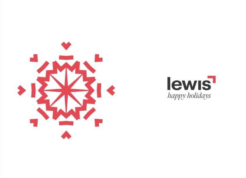 Lewis Communications Christmas Social Post