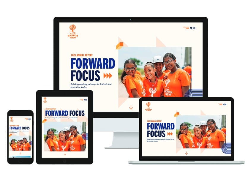 2022 Annual Report Microsite Design