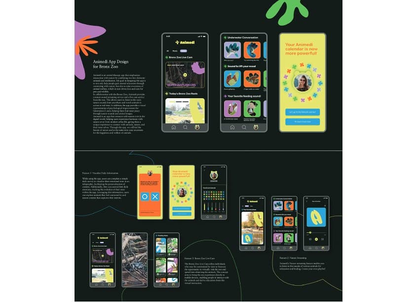 Animedi App Design for Bronx Zoo