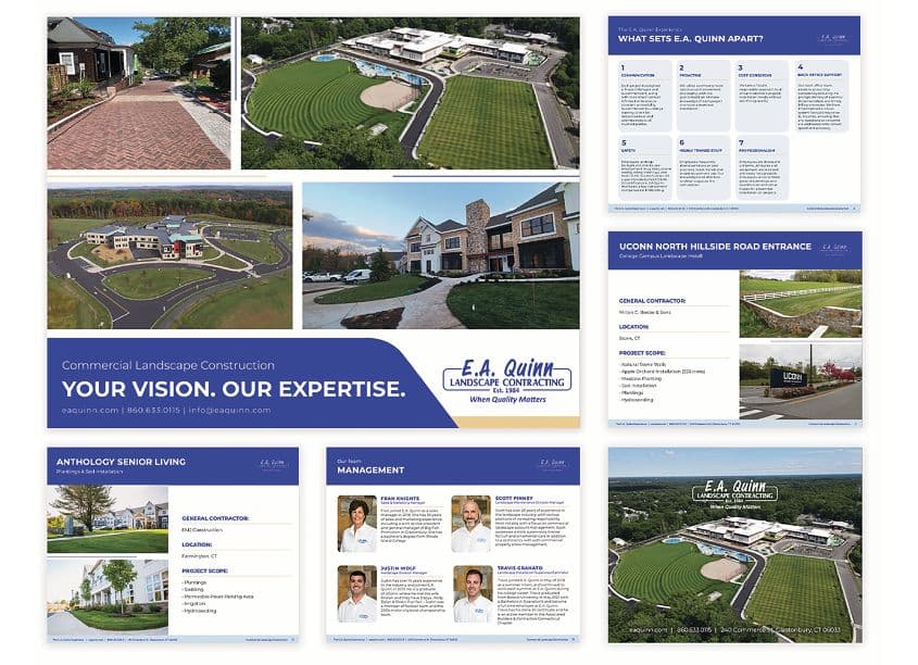 E.A. Quinn Commercial Landscape Construction Brochure