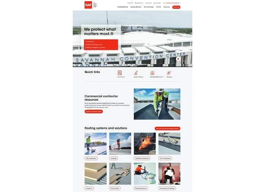 Commercial Homepage