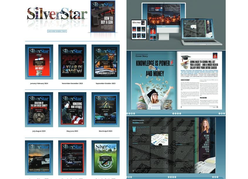 Silver Star Magazine Landing Page