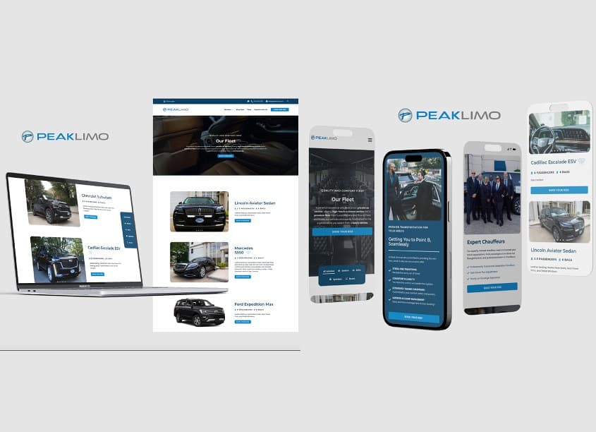 Website Redesign - A New Era of Luxury for Peak Limo’s 18 Year Legacy