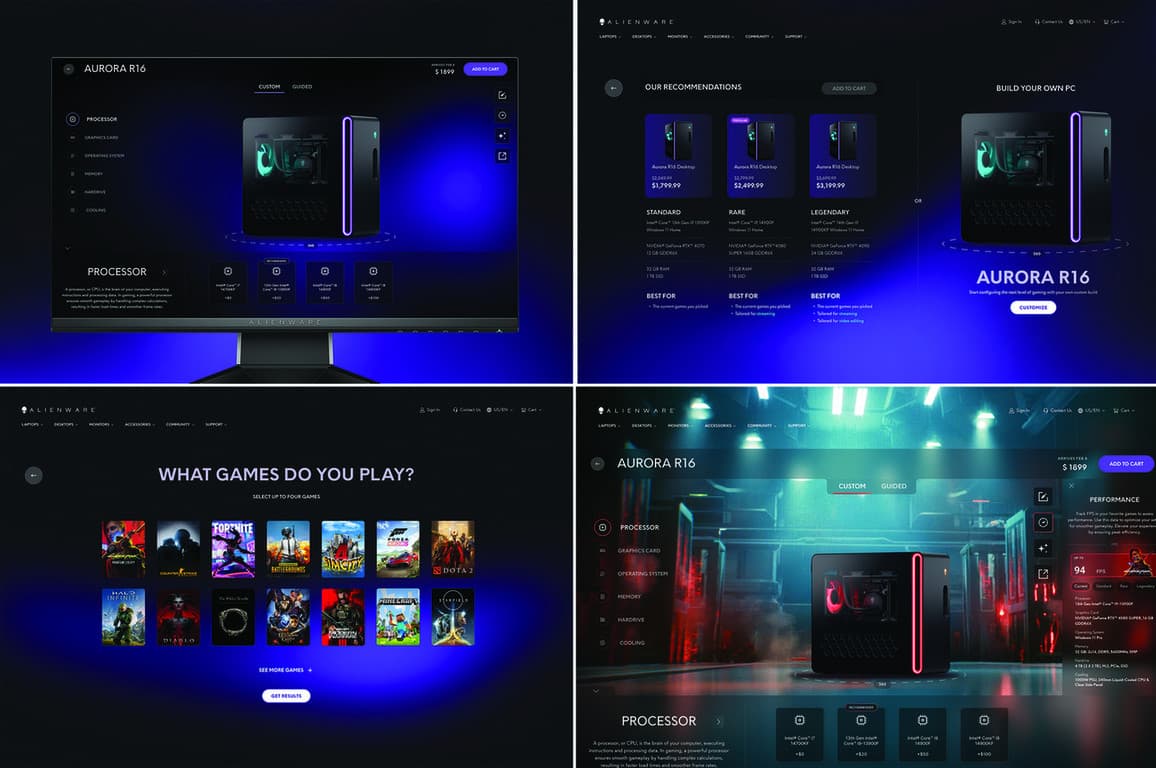 Alienware Configurator Experience