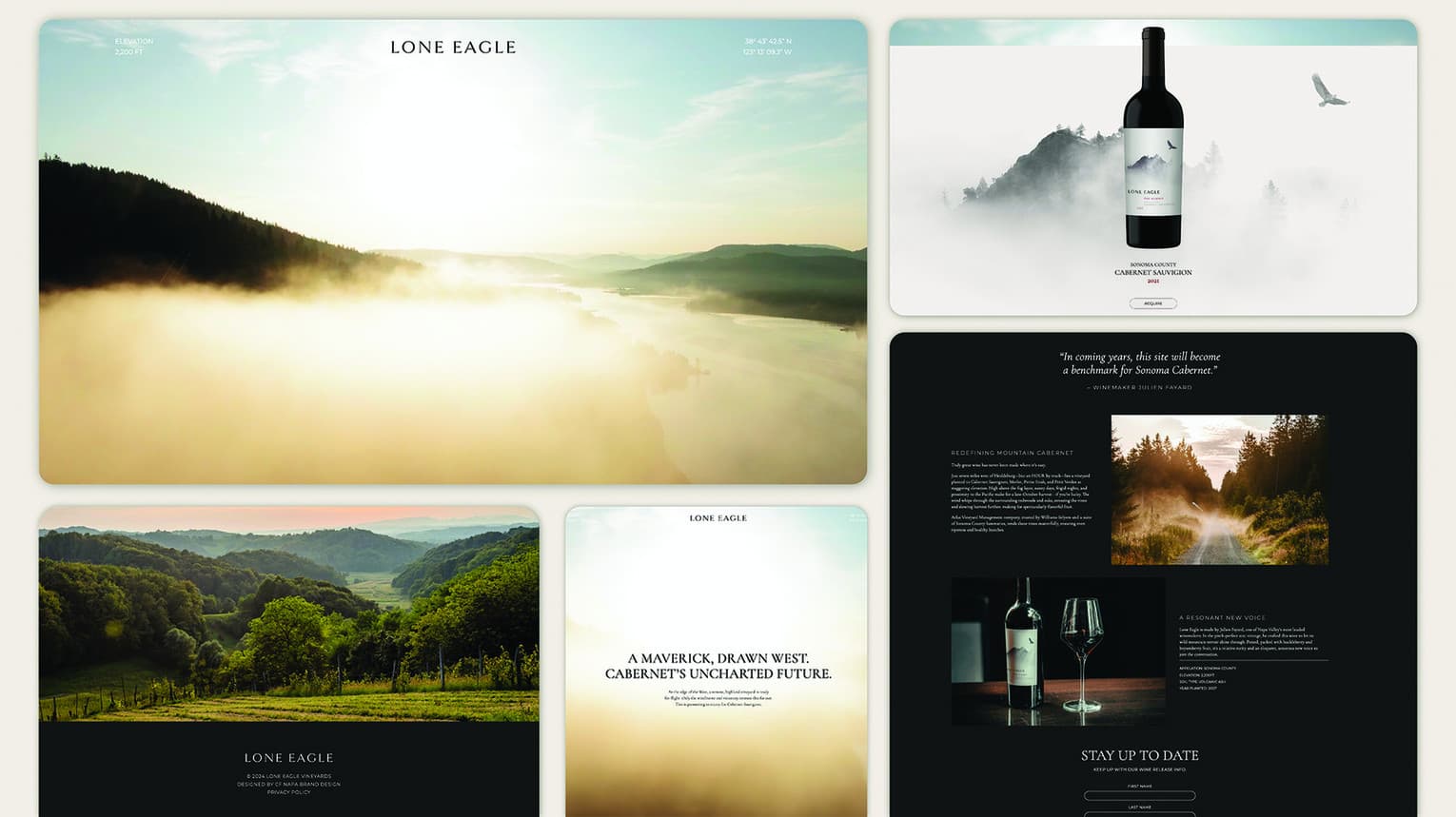 Lone Eagle Vineyards Website