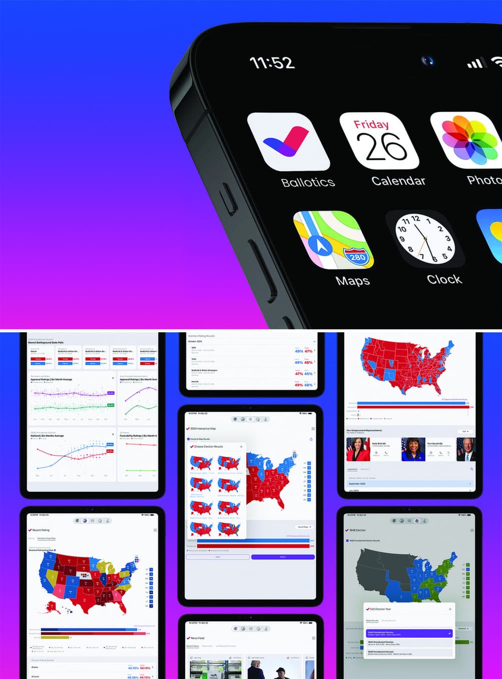 Ballotics: News & Election Data App