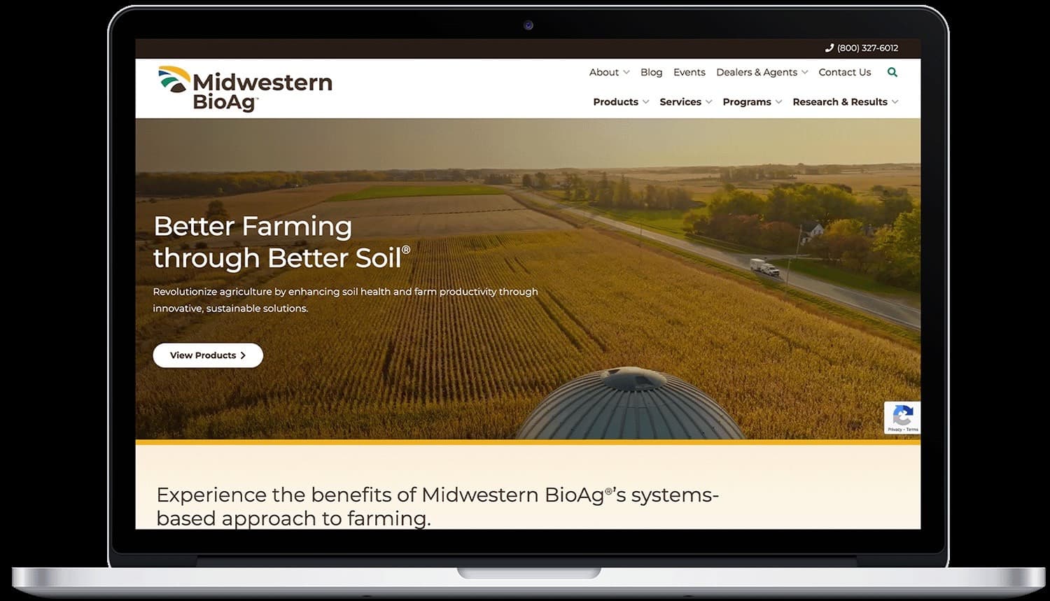Midwestern BioAg Website and Logo Redesign