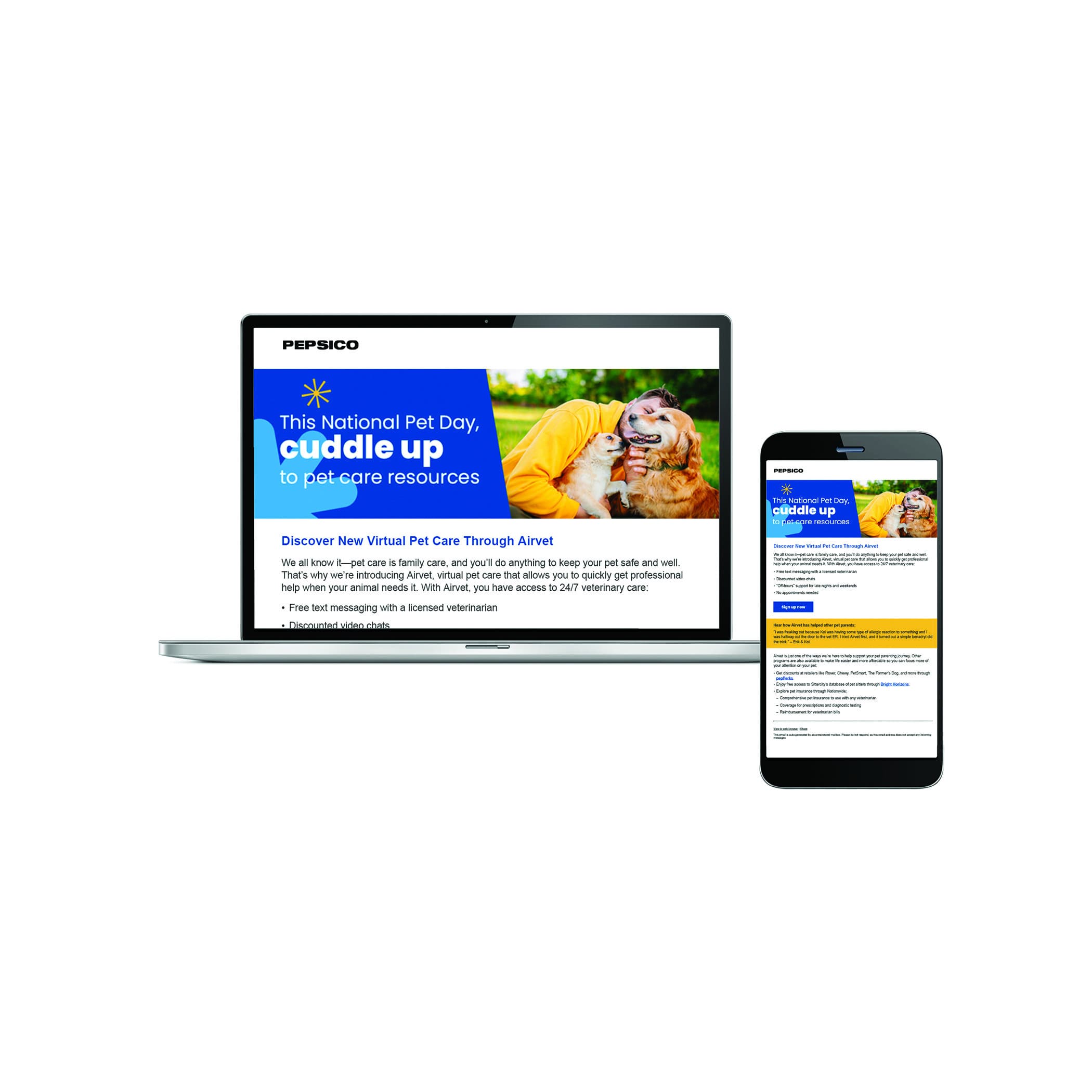 Pet Care Email