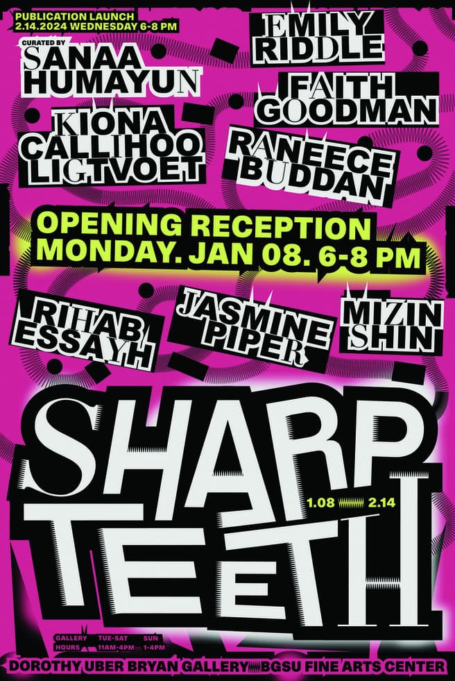 Sharp Teeth Exhibition Poster