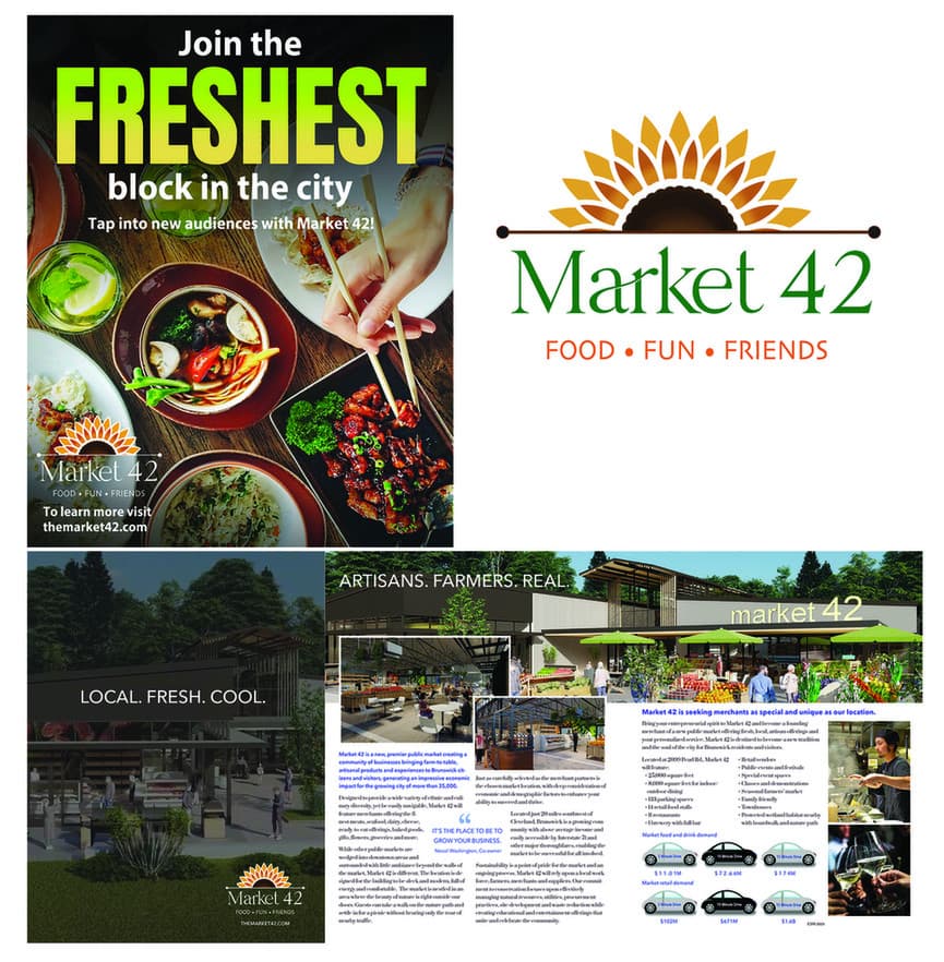 Market 42 Food Hall Branding