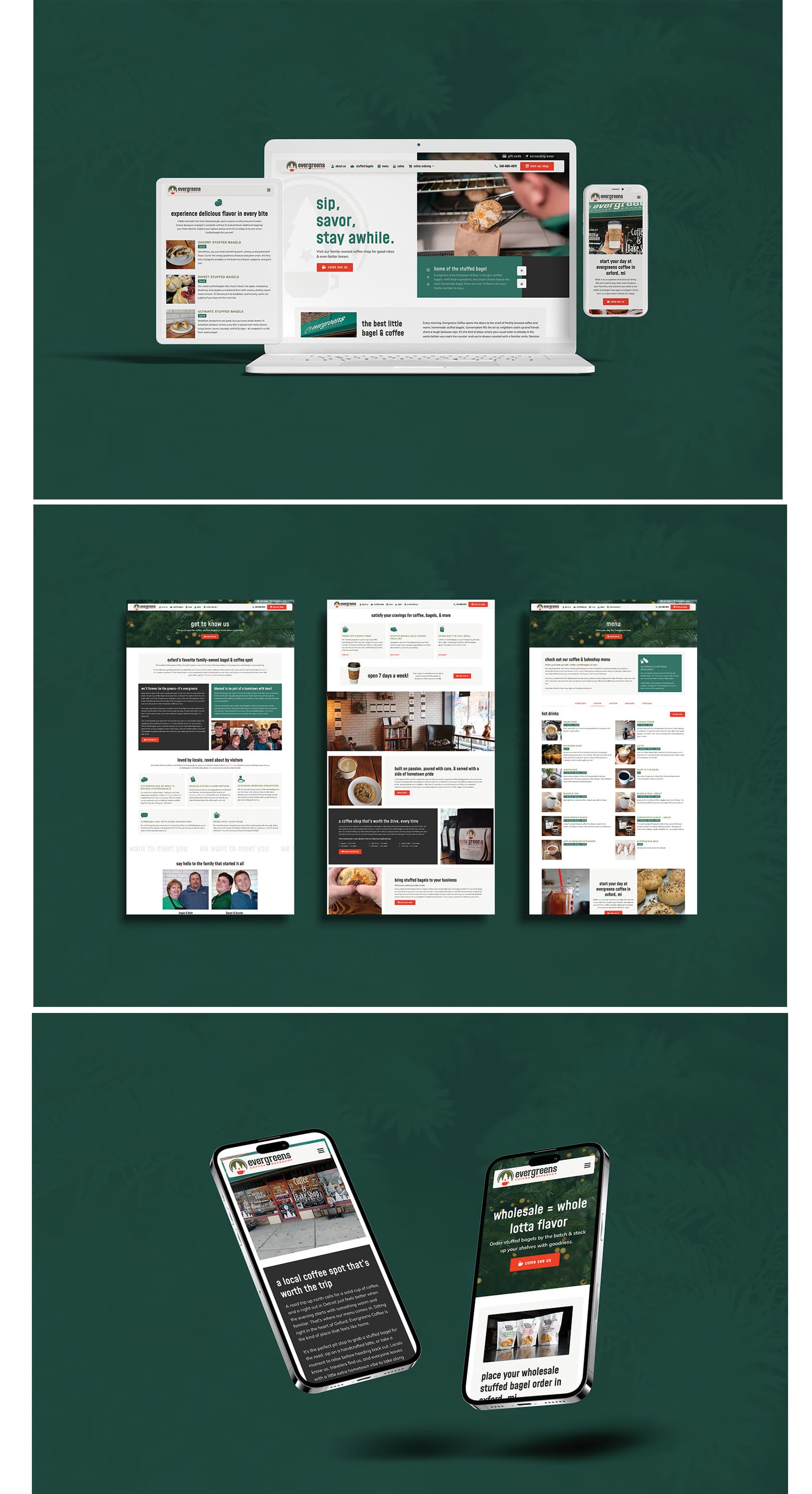 Evergreens Coffee Website
