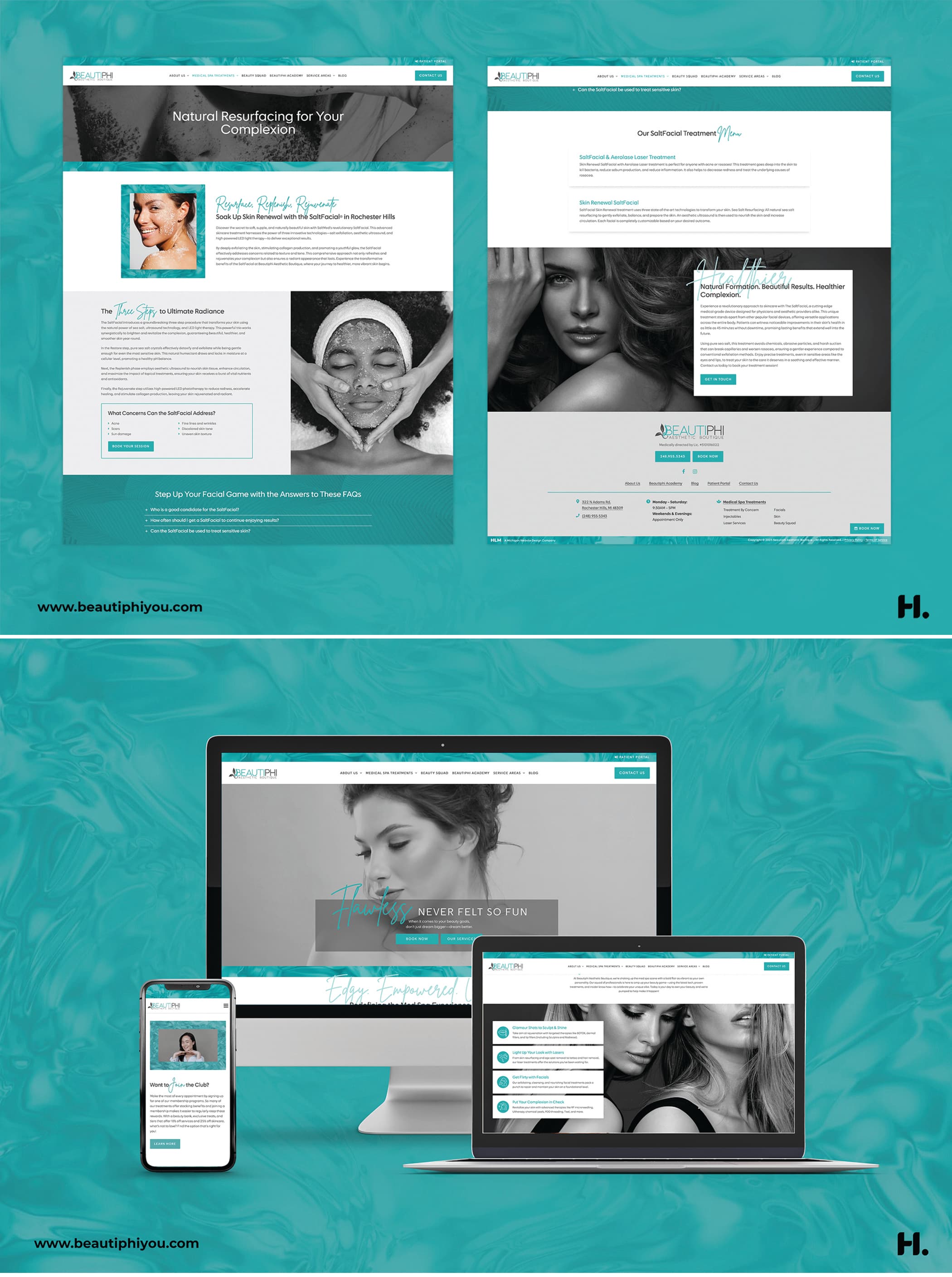 Beautiphi Aesthetic Boutique Website
