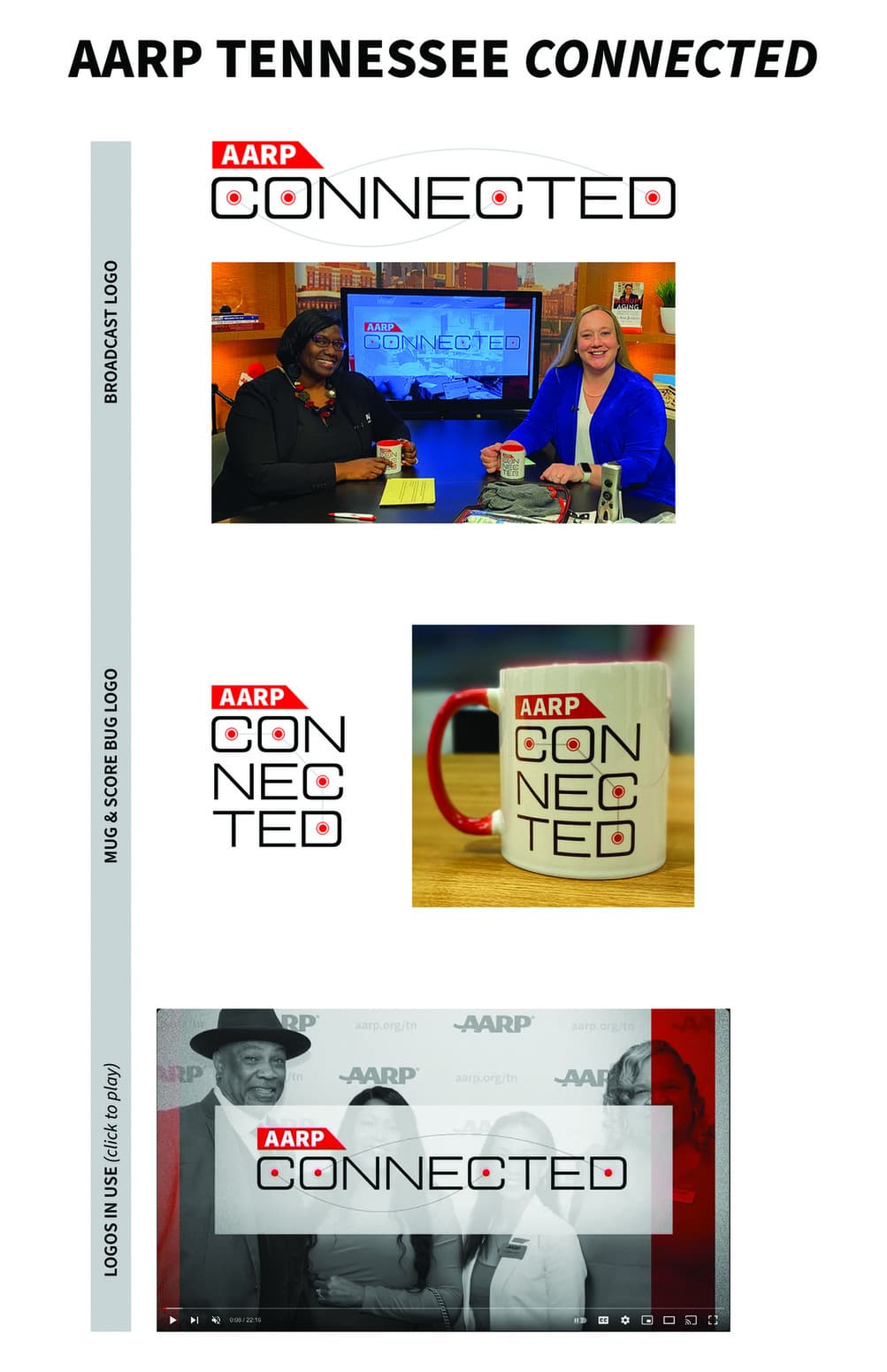 AARP TN Connected Logos