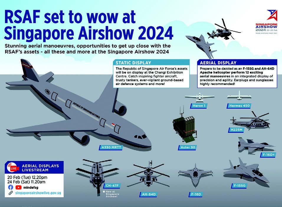Republic of Singapore Air Force Set To Wow At Singapore Airshow 2024