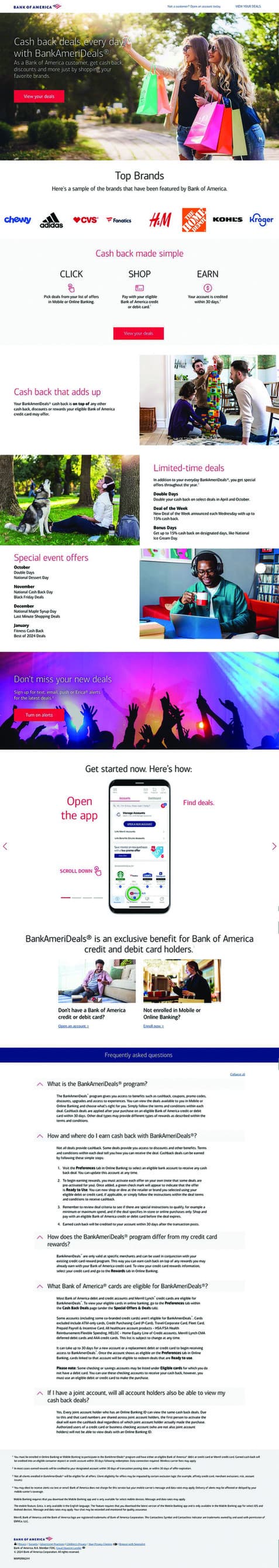 BankAmeriDeals Landing Page